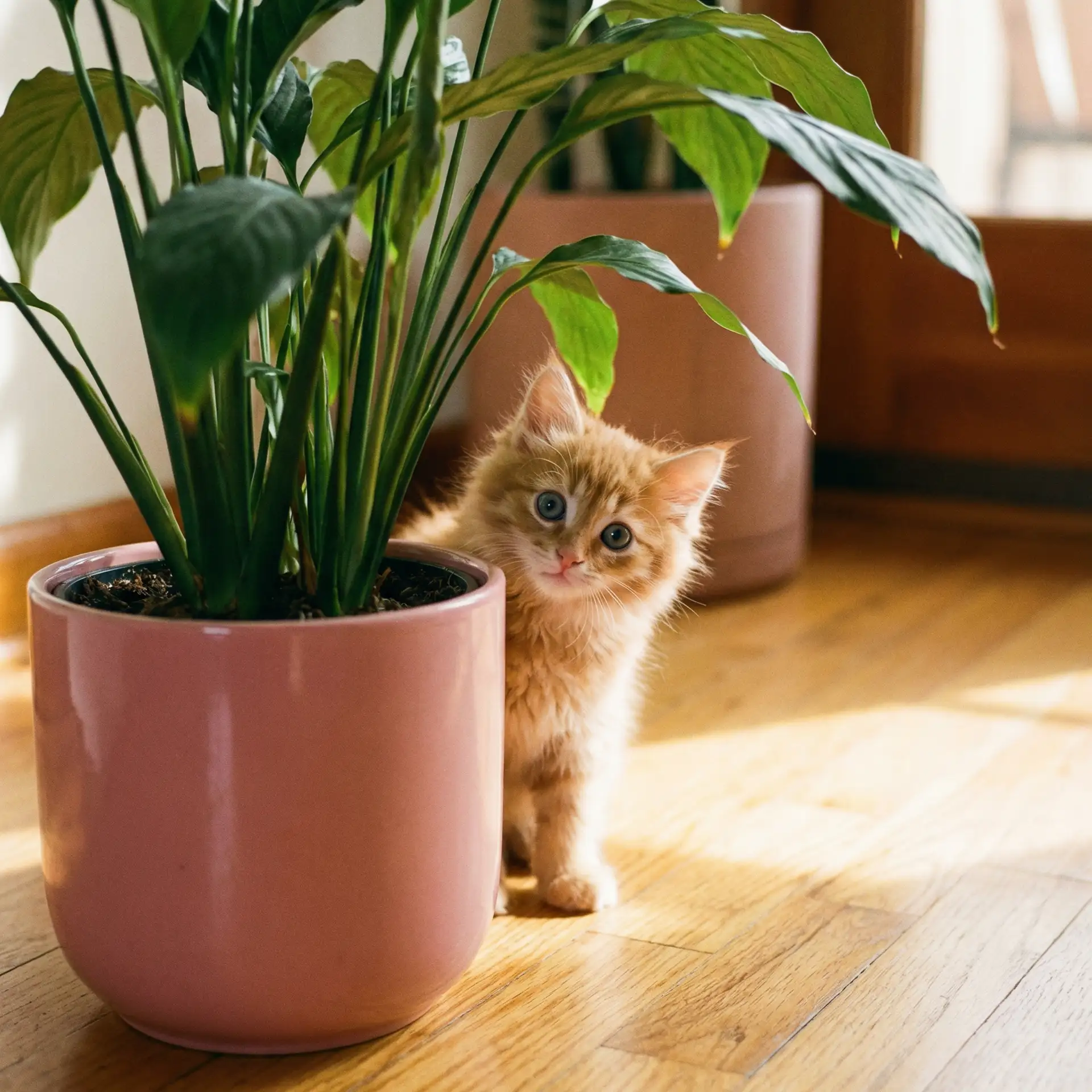小猫从花盆后探头 - 泻火老阿姨2024年最新消息